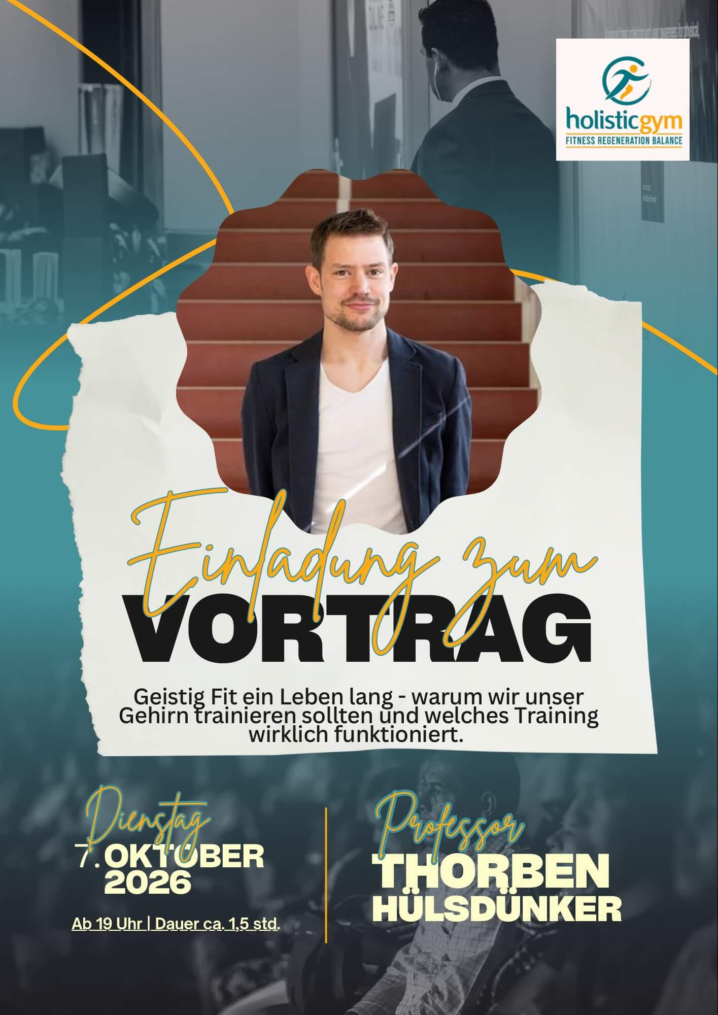 Einladung zum Vortrag mit Professor Thorben Hülsdünker